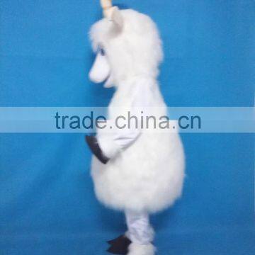 Party Use Customized Polyfoam Adult Wearing White Goat Mascot Costume photo-2