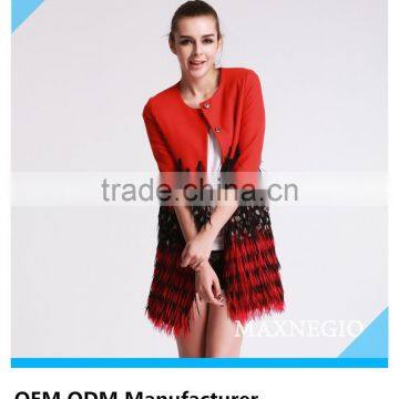 good quality 3/4 sleeves leisure women fashion coats 2015
