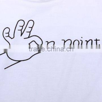 2017 Latest Design Baby Children Clothes Summer Short Sleeve White Cotton Custom Polo T-shirt photo-3