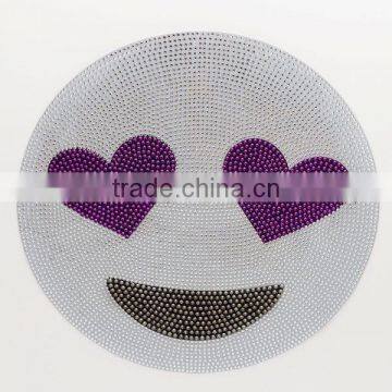 Rainbow Smiley Rhinestone Sticker Wholesale Stone Sticker For Decorative And Gem Crystal Sticker photo-5