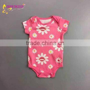 Infants and Toddlers Summer Bodysuit,Printed Baby Bodysuit Wholesale,Short-Sleeve Newborn Baby Bodysuit