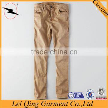 Mens 100% cotton skinny jeans new model jeans pants