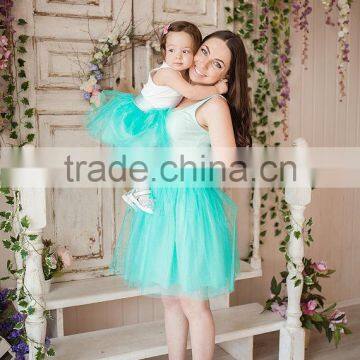 Pretty Set Of Matching Mother Daughter Tutu Dress Short Mini Skirt +Tank+Tops photo-5