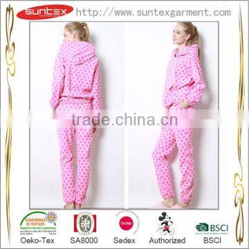 BSCI & SEDEX Certificated Factory 100% Polyester Microfleece Sleep wear