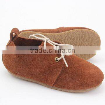 Flat shoes wholesale suede leather kids oxford shoes