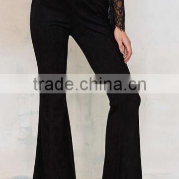 EY0113P Factory custom made elegant flare trousers latest ladies sexy pants