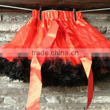 orange black baby girl fluffy pettiskirts girl's tutu skirts