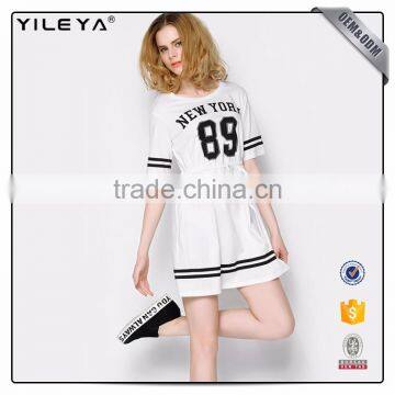 Customizable Alphabet & Pattern Printing Ladies Black Dresses photo-4