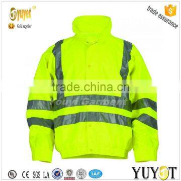 wholesale high visibility safety jacket with reflective t ape