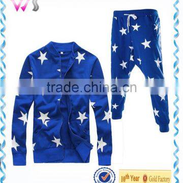 Long Sleeve Custom Design Jogging Suit Brushed Cotton Men Winter Jacket photo-2