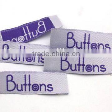 Customized Garment Shoe Labels/woven Labels/printed Clothing Label/embroidered Tag End Fold WEF-001 photo-6