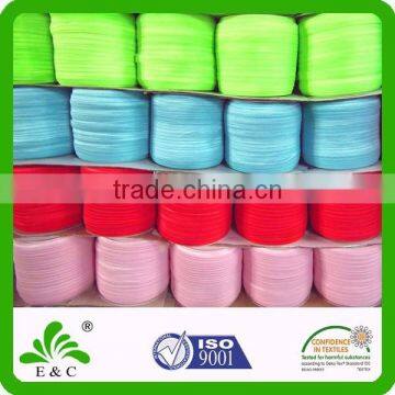 Glitter Bright Neon Color Customized Elastic Crochet Ribbon Rolls