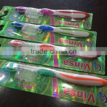 Travel Hotel Plastic Toothbrush With Cap