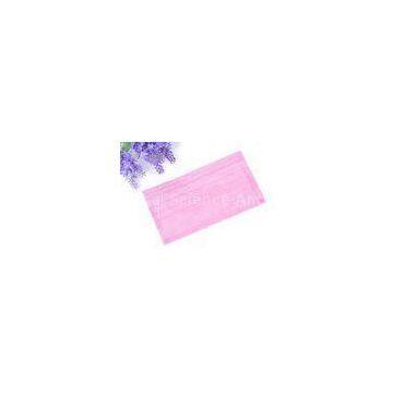 Pink Non Woven Disposable Medical Face Mask , Surgical Mouth Mask