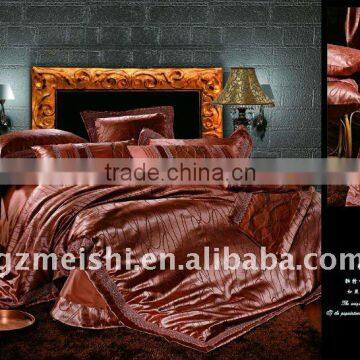 2011 new design of imitated silk home and hotel bedding sets