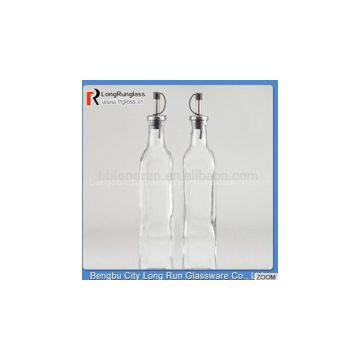 LongRun Latest Design Olive Oil and Vinegar Bottles Tall and Elegant Glass Holder with OEM Design