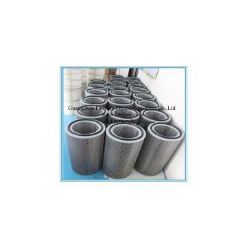 Antistatic coating polyester filter cartridge