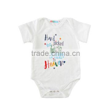 Custom White Baby Toddler Plain Romper