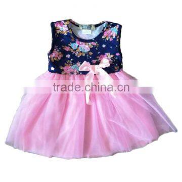 fashion clothing 2017 boutique girl clothing chiffon tutu one piece girls party dresses tunic print dress baby clothes dresse