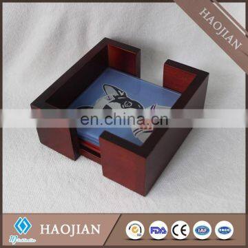 Square Coaster Rack Square Wine Rack Olive Wood Racks for Glass Coasters