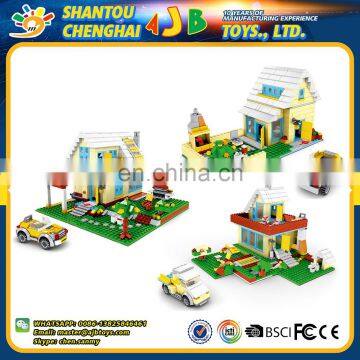 China manufacturer 809PCS beautiful design plastic village building blocks toys for kids