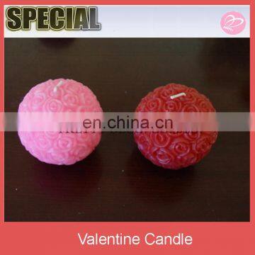 Valentine Flower Ball Candle