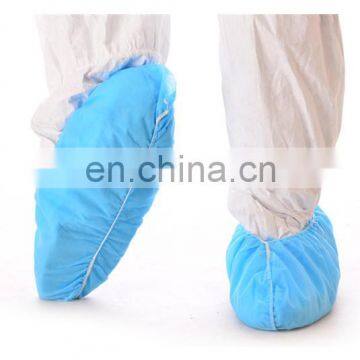 disposable Nonwoven Shoe Covers with elastic rubber around all parts water proof