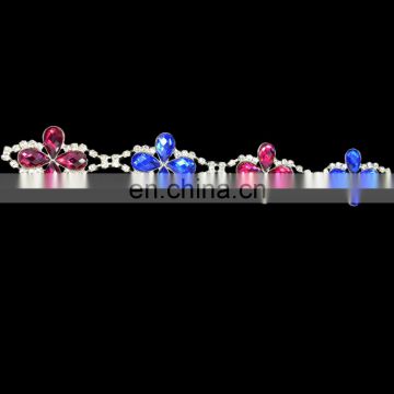 bling bling decorative rhinestone lace trim/cheap rhinestone trim MCT-0013