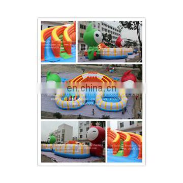 Hot sale commercial grade PVC brand new FU050 Inflatable Giant Cartoon Fun City