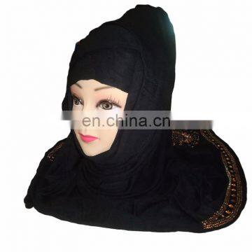 Outwear Headscarf 2017 / Embroidery Work Scarf / Plain Solid Color Scarf Stoles 2017 (scarves scarf stoles hijab)
