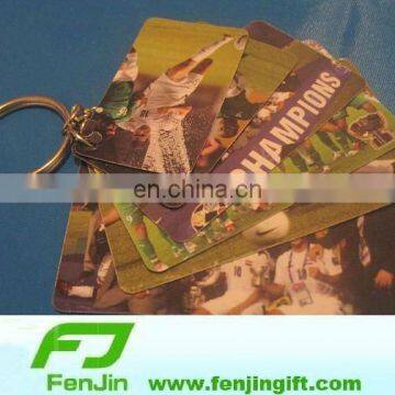 Promotion calendar/football printed keychain