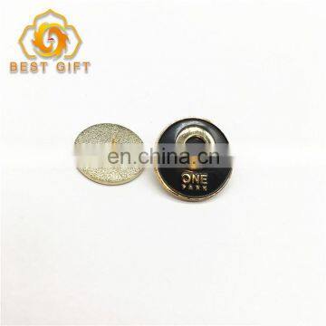 Custom Cheap Soft Enamel Round Shape Lapel Pin Button Badge