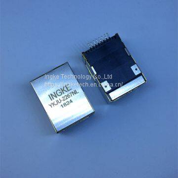 JXD6-0002NL YKJU-2267NL 1 Port 100 Base-T Tab Up SMT Magnetics Rj45 Jacks