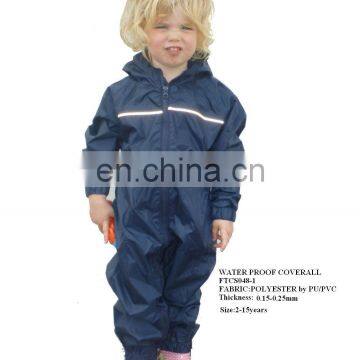 Kids Rainsuit Children Rainwear PVC RAIN COVERALL