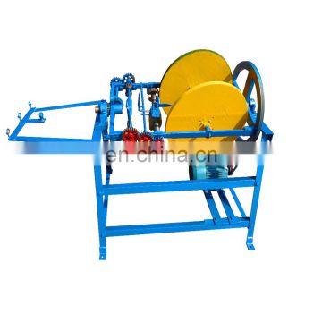 Low investment paddy stalk grass straw rope making machine with best price and good quality