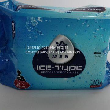 Portable Ice Cooling Adult Wet Wipes Alcohol-free Deodorant Body Wet Tissue photo-2