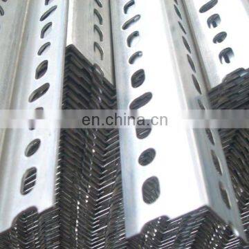 90 degree black/galvanized perforated angle steel bar