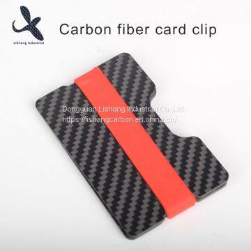 Slim Carbon Fiber Wallets RFID Blocking Credit Card Holder Money Clip