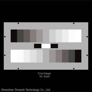 Sine Image YE0165 11 Paths Gray Scale Card for Camera Mobile Phone Lens Halftone Reproduction Testing (D = 0.56)