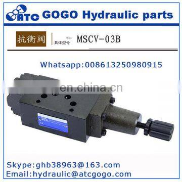 MSCV Series MSCV-02 MSCV-03 MSCV-04 MSCV-06 Modular Sequence Valve Hydraulic Actuators Solenoid Control Valve Throttle Valve photo-3