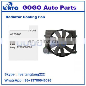 12v DC CAR Radiator A/C Cooling Fan Motor for W220/280 OEM A2205000093