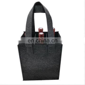 Customized Size 2pcs Set Bag for Gift Felt Christmas Wine Bottle Cover Bags photo-5