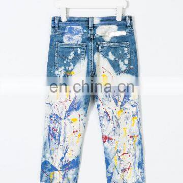 DiZNEW Custom Fashion Paint Splash Jeans For Kids photo-2
