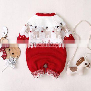 RTS Infant Toddler Christmas Romper Winter Sweater Romper photo-6