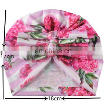 Baby Girl Hat Flower Bow Turban Hat Kids Beanie Baby Hat for Girls Hats Baby Cap Infant Accessories photo-3