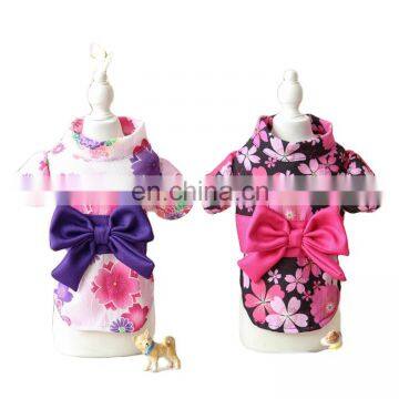 Cherry blossom style traditional Japanese dog clothes clothing pet dog apparels