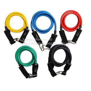 eco-friendly latex resistance band set/11pcs exercise resistance tube pack