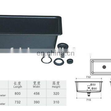 Chemical Lab Accessories PP Acid Resistant Laboratory Sinks With Overflow photo-4