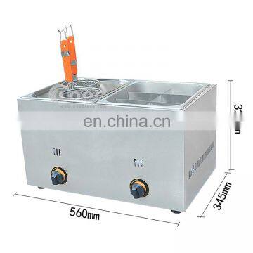 Heavy Duty High Efficiency 6 Grid Gas Oden Maker With Pasta Cooker Free Shipping photo-6