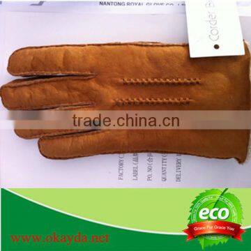 2014 New Double face sheepskin glove